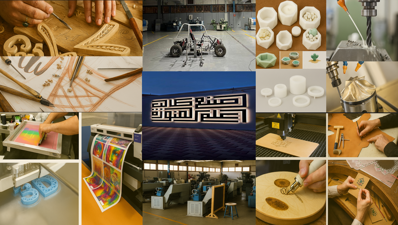 معامل ابتكار تقنيات الحرف بالمعهد الصناعي الثانوي الأول بالمدينة المنورة